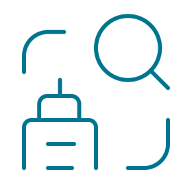 Icon Business Analysis Blue